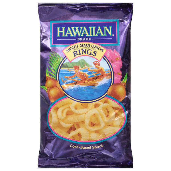 Chips & Pretzels Hawaiian Kettle Style Potato Chips Rings, Sweet Maui Onion hero