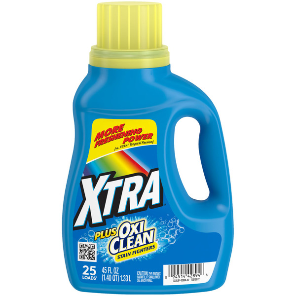 XTRA Plus Oxiclean Liquid Laundry Detergent hero