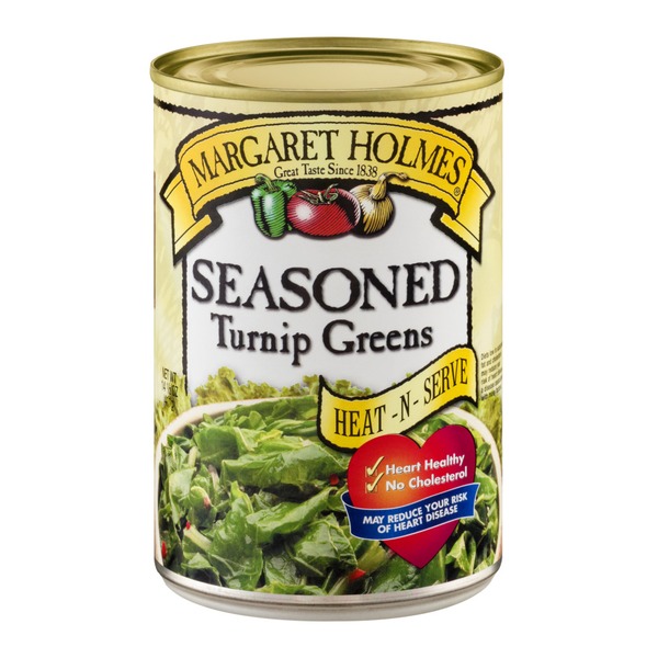 Canned & Jarred Vegetables Margaret Holmes Seasoned Turnip Greens hero