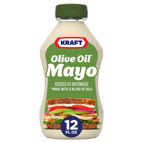 Condiments Kraft Mayo with Olive Oil Reduced Fat Mayonnaise, Squeeze Bottle hero