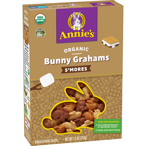 Annie's S'mores Flavored Organic Bunny Graham Snacks hero