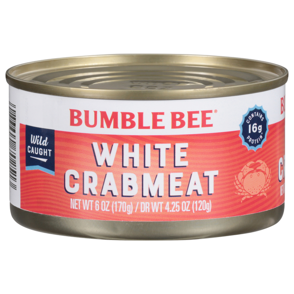 Canned Meat & Seafood Bumble Bee White Crabmeat hero