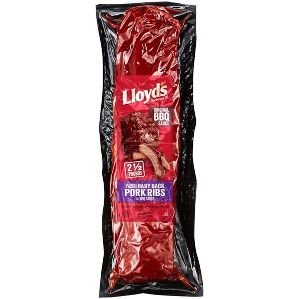 Condiments LLOYD'S Pork Ribs, Baby Back, Original BBQ Sauce hero