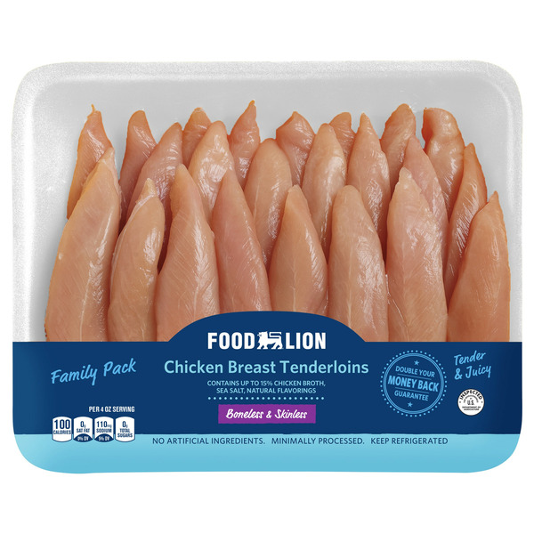 Fresh Chicken & Turkey Food Lion Chicken Breast Tenders Value Pack hero