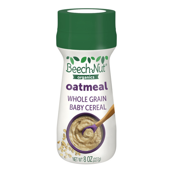 Cereal Beech-Nut Organic Oatmeal Infant Cereal Canister hero