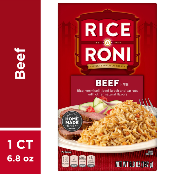 Grains, Rice & Dried Goods Rice-A-Roni Rice, Beef Flavor hero