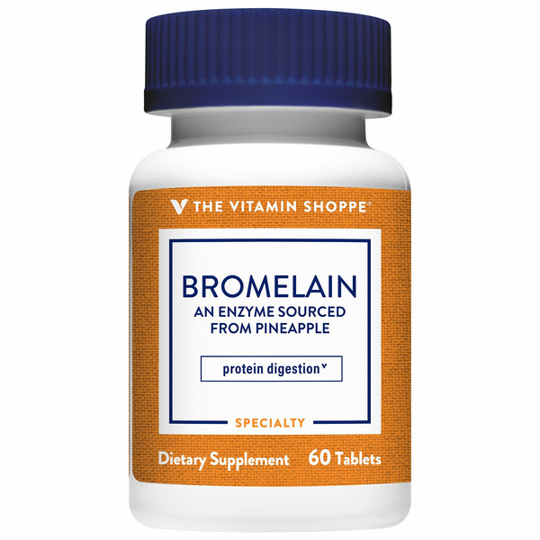 Bone & Joint Health The Vitamin Shoppe Bromelain Enzyme Sourced from Pineapples - 500 MG (60 Tablets) hero