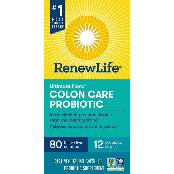 Digestion Renew Life Adult Colon Care Probiotic, 80 Billion CFU Per Capsule hero