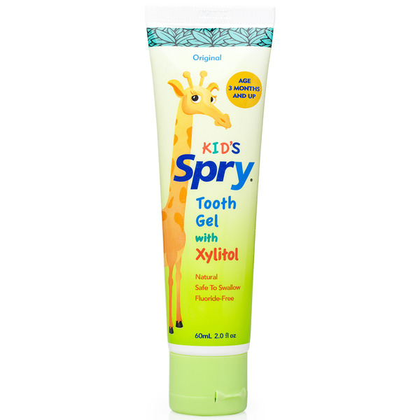 Baby Bath & Body Care Spry Kid's Tooth Gel Original, Natural, Fluoride Free with Xylitol hero