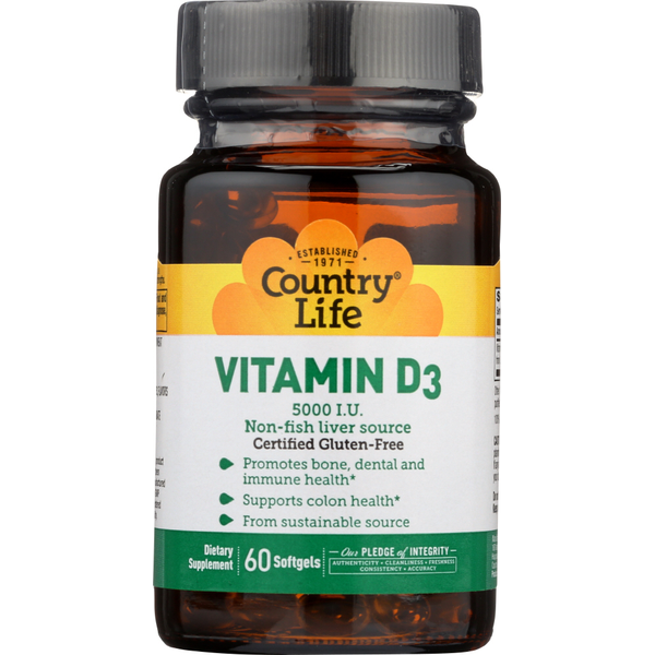 Vitamins & Supplements Country Life Vitamin D3 hero