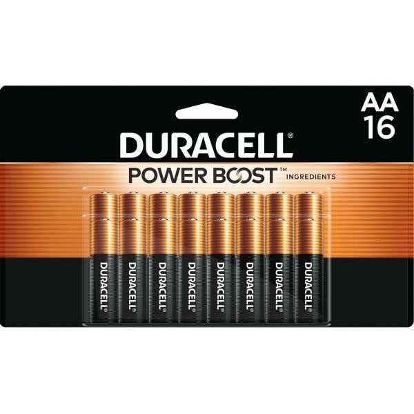 More Household Duracell CopperTop AA Alkaline Batteries, Primary Major Cells hero