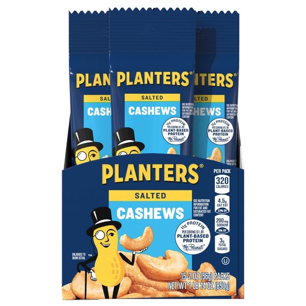 Pantry Planters Salted Cashews hero