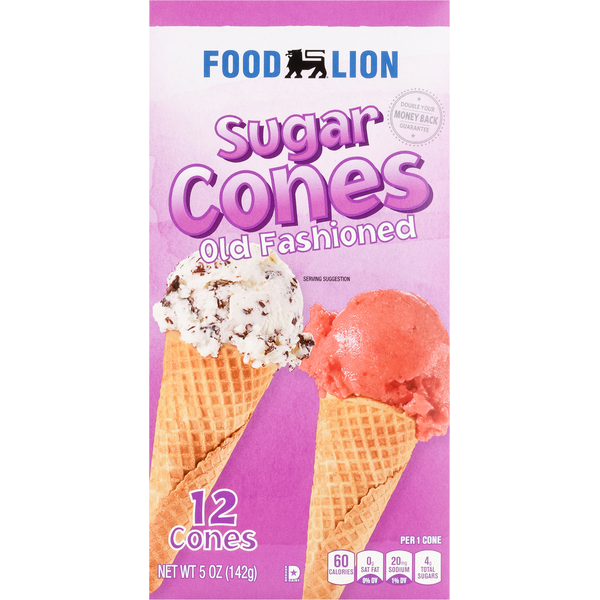 Ice Cream Toppings Food Lion Sugar Cones, Old Fashioned hero