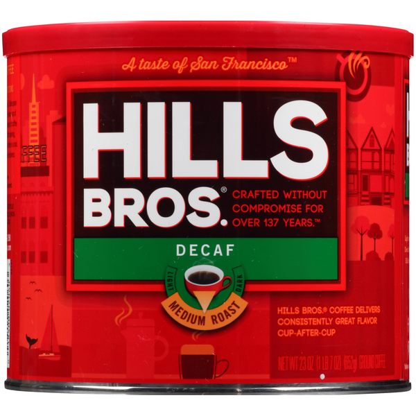 Coffee Hills Bros. Decaf Medium Roast Ground Coffee hero