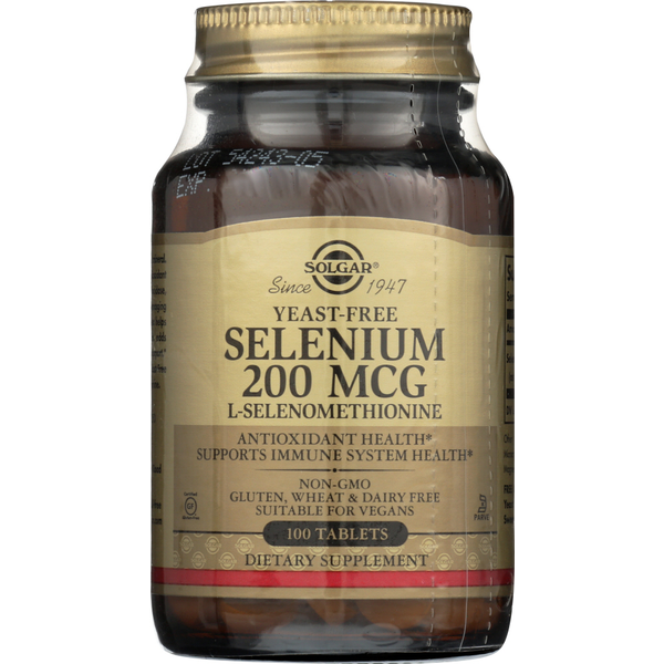 Vitamins & Minerals Solgar Yeast-Free Selenium 200 Mcg L-Selenomethionine hero