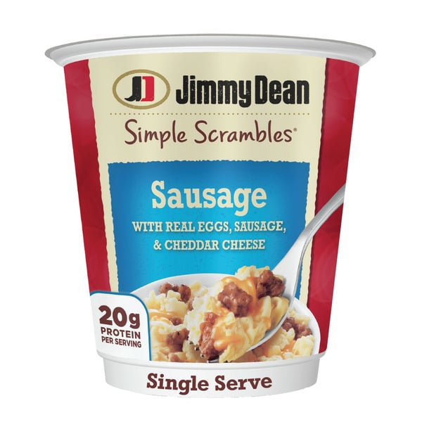 Specialty Cheeses Jimmy Dean Sausage Simple Scrambles hero