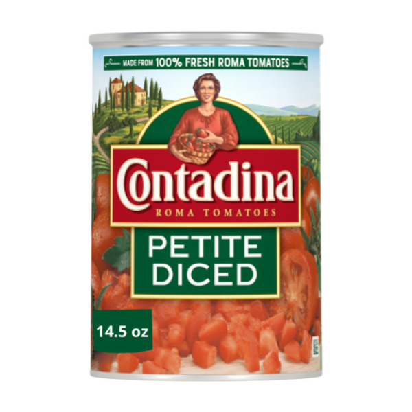 Canned & Jarred Vegetables Contadina Petite Cut Diced Tomatoes hero