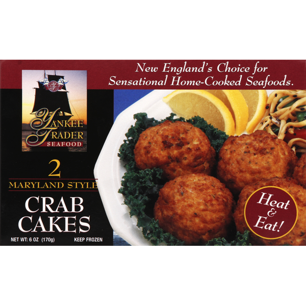 Frozen Meat & Seafood Yankee Trader Seafood Crab Cakes, Maryland Style hero