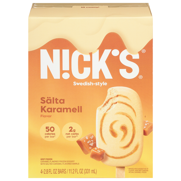 Ice Cream & Ice N!ck's Bars, Salta Karamell Flavor, Swedish-Style hero