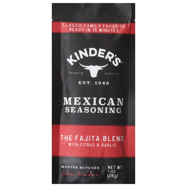 Spices & Seasonings Kinder's Seasoning, Mexican, The Fajita Blend with Citrus & Garlic hero