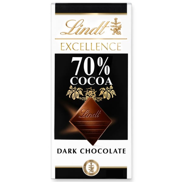 Candy & Chocolate Lindt Excellence 70% Cocoa Dark Chocolate Candy Bar hero