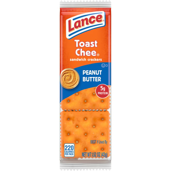 Crackers Lance ToastChee Peanut Butter Sandwich Crackers hero