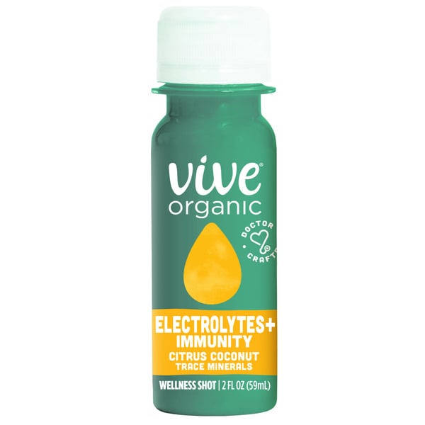 Vive Organic Electrolytes + Immunity Dual Boost Shot hero