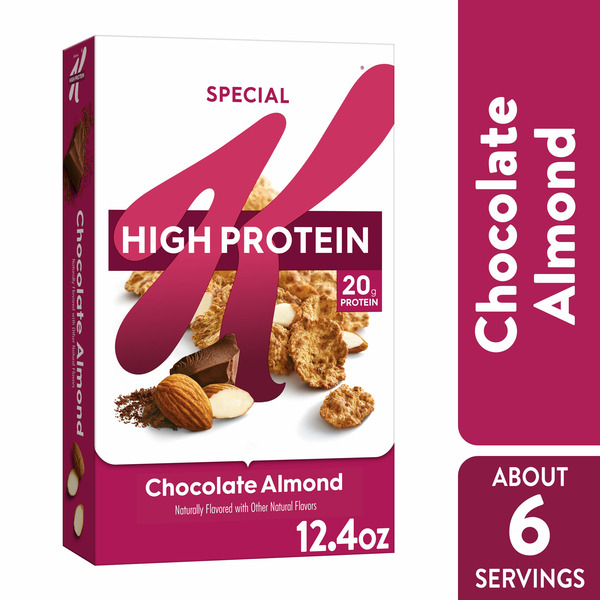 Breakfast Bars & Pastries Kellogg’s Special K Cold Breakfast Cereal, 20g Protein, Fiber Cereal, Chocolate Almond hero