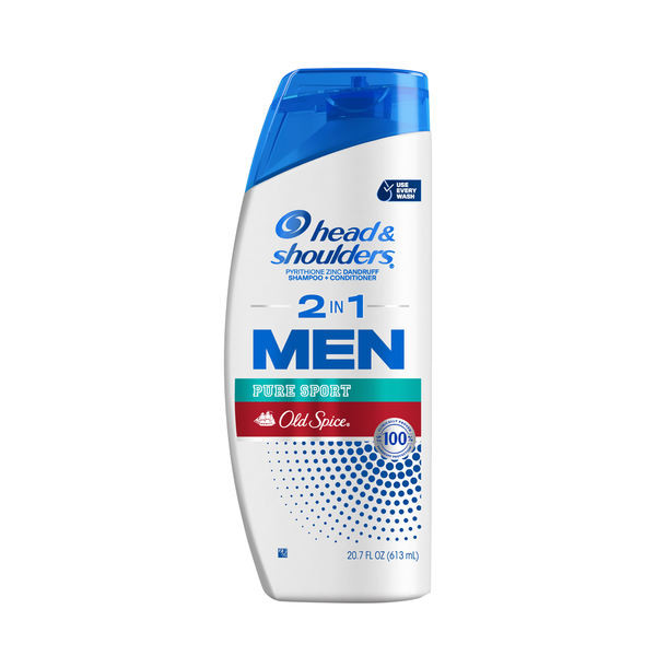 Hair Care Head & Shoulders 2 in 1 Dandruff Shampoo and Conditioner, Old Spice Pure Sport hero