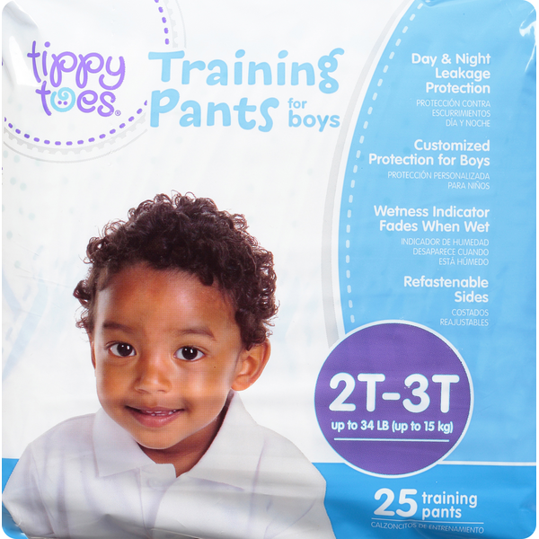 Diapers & Wipes Tippy Toes Training Pants, for Boys, 2T-3T (34 lb) hero