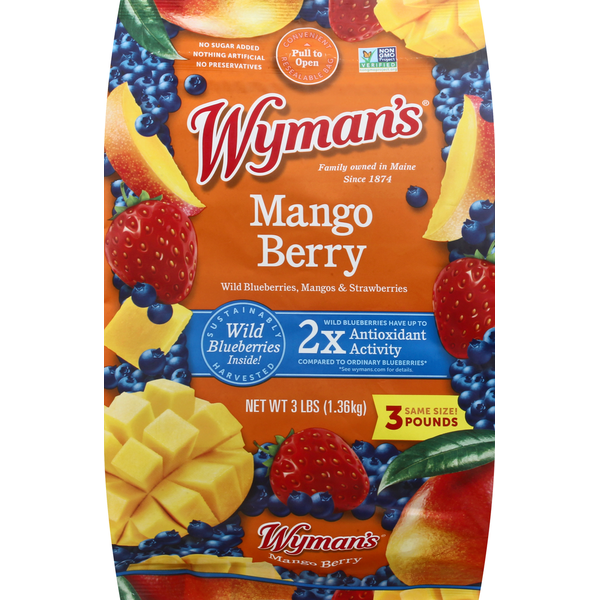 Frozen Produce Wyman's Mango Berry hero