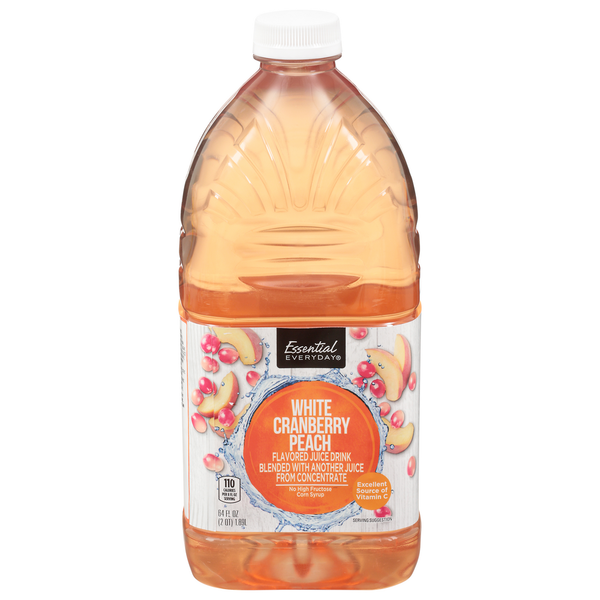 Juice & Nectars Essential Everyday Juice Drink, White Cranberry Peach hero