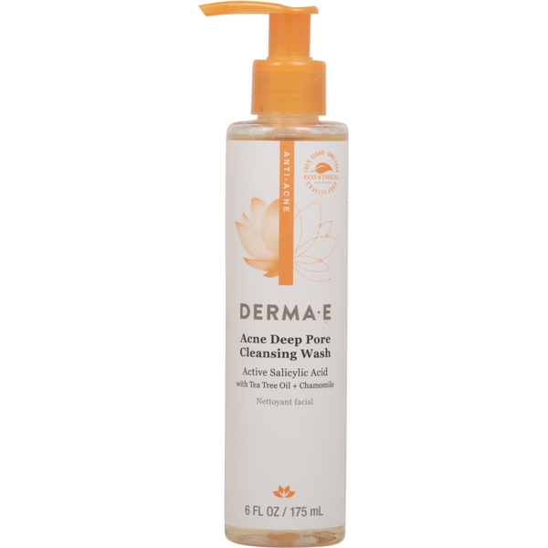 Facial Care DERMA E Cleansing Wash, Acne Deep Pore hero