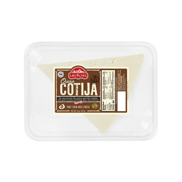 Packaged Cheese Los Altos Queso Cotija, Part Skim Milk, Natural Mexican Cheese hero