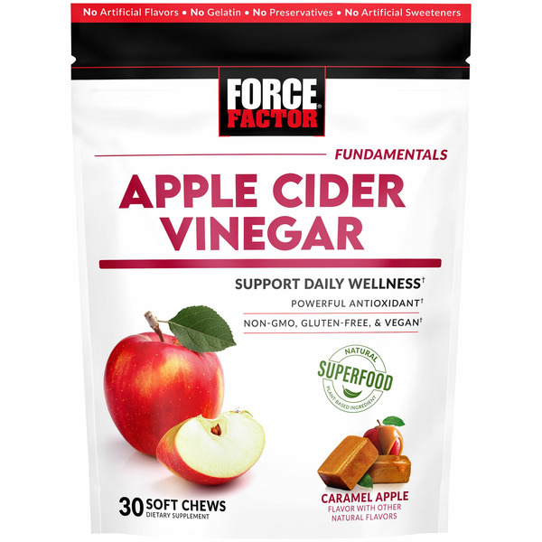 Force Factor Caramel Apple Cider Vinegar Soft Chews hero