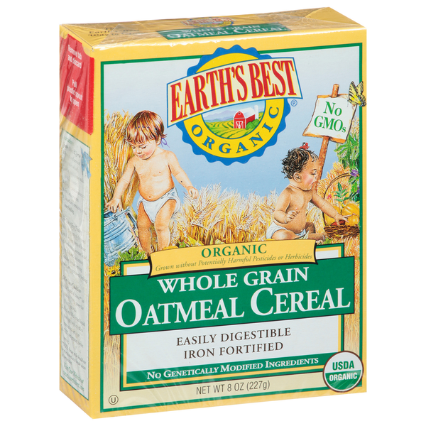 Baby Food & Formula Earth's Best Oatmeal Cereal, Whole Grain hero