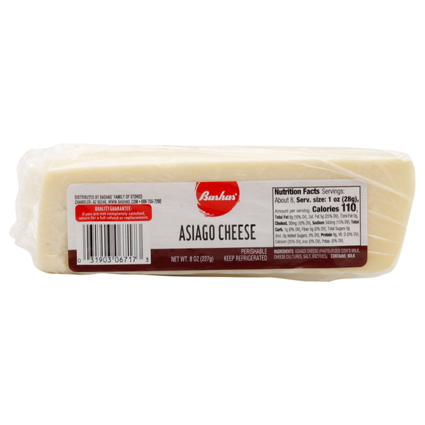 Packaged Cheese Bashas' Asiago Cheese hero