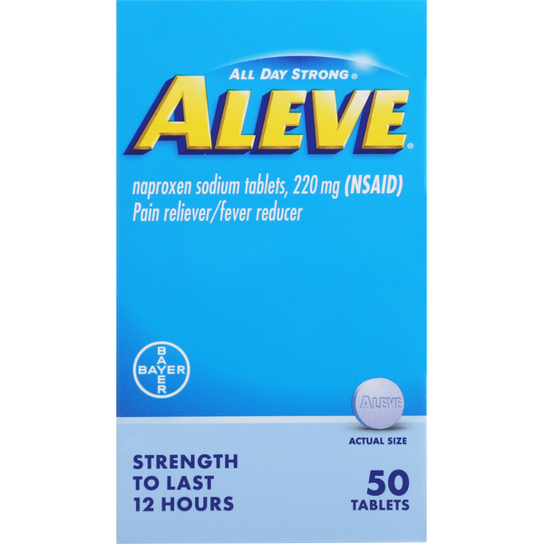 Aleve Pain Reliever/Fever Reducer, 220 mg, Tablets hero