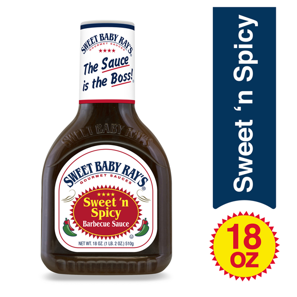 Condiments Sweet Baby Ray's Barbecue Sauce, Sweet 'n Spicy hero