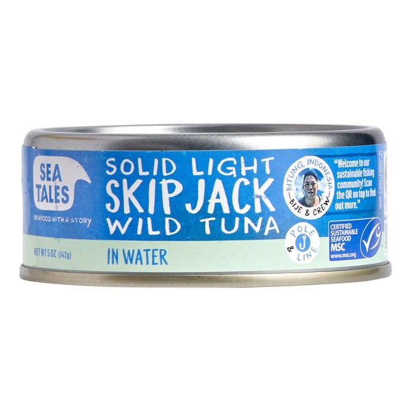 Canned Meat & Seafood Sea Tales Wild Skipjack tuna, MSC, in water hero