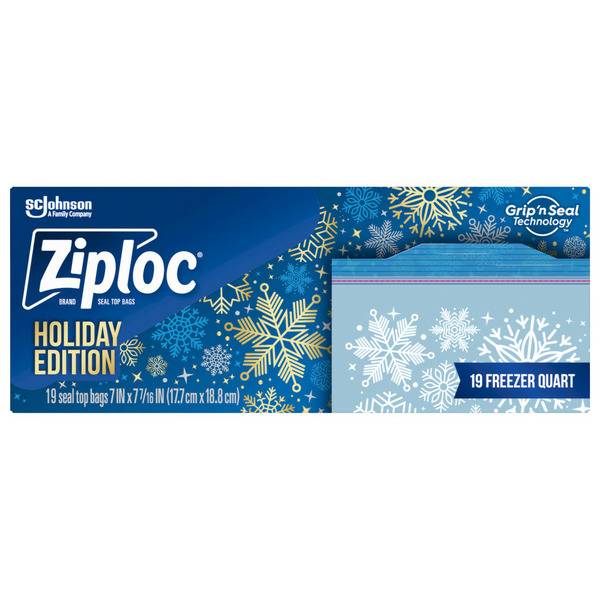 Publix Ziploc Holiday Freezer Bags, Quart Same-Day Delivery or Pickup ...