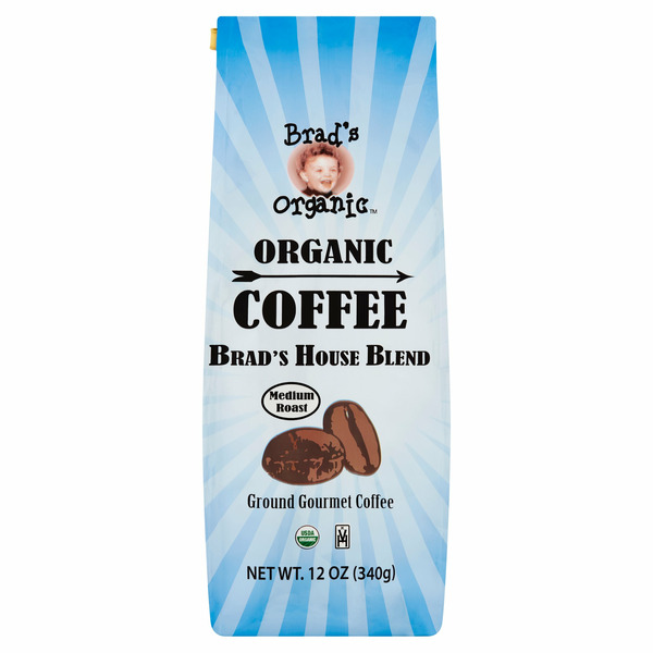 Coffee Brad's Organic Brad's House Blend Medium Roast Ground Gourmet Coffee hero