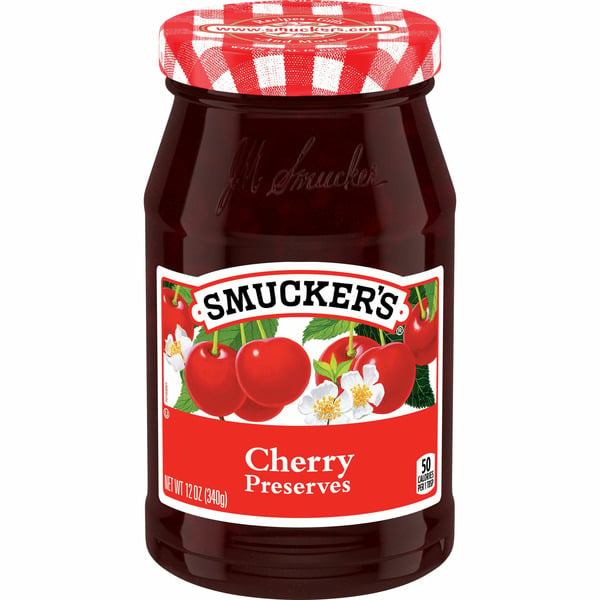 Nut Butters/Jellies/Spreads Smucker's Preserves, Cherry hero