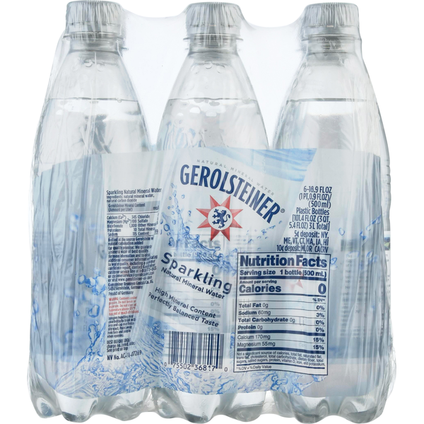 Water, Mixers & Sparkling Water Gerolsteiner Natural Mineral Water, Sparkling hero