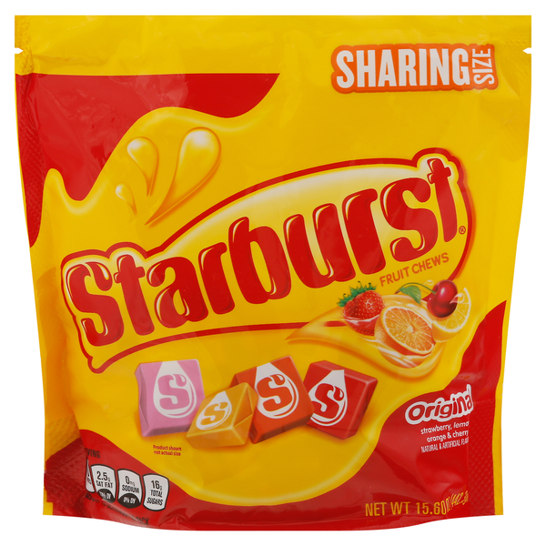 Candy, Chocolate & Gum STARBURST Original Fruit Chews Chewy Candy Sharing Size hero