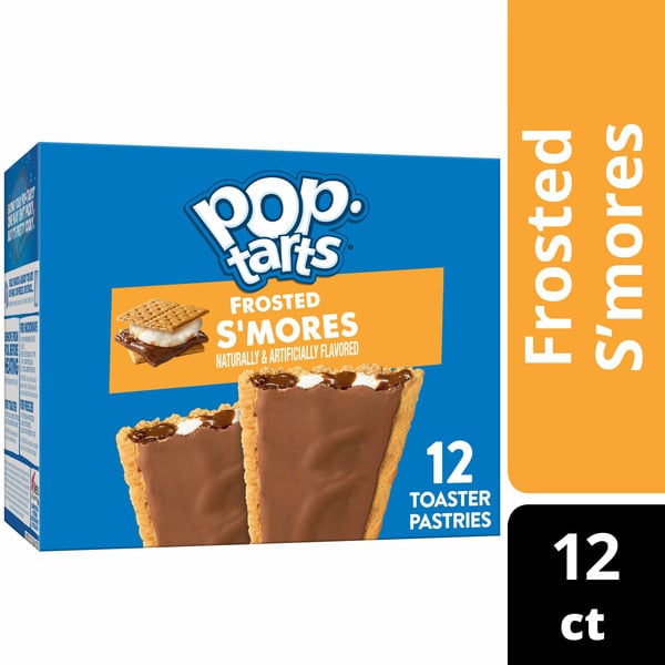 Breakfast Bars & Pastries Pop-Tarts Toaster Pastries, Breakfast Foods, Kids Snacks, Frosted S'mores hero