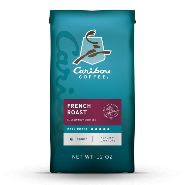 Coffee Caribou Coffee French Roast, Dark Roast Ground Coffee, Bag hero