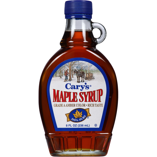 Honeys, Syrups & Nectars Carys Grade A Amber Color Maple Syrup hero