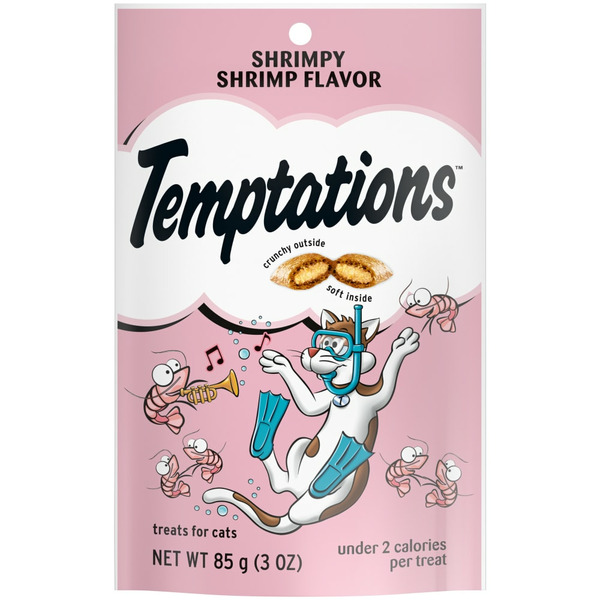 Cat Treats TEMPTATIONS Classic Crunchy and Soft Cat Treats Shrimp Flavor hero