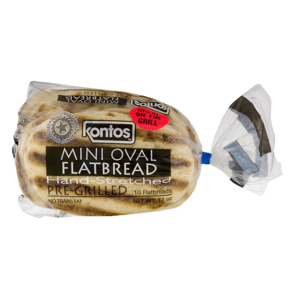 Kontos Mini Oval Flatbread Pre-Grilled - 10 CT hero